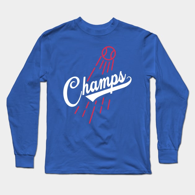 World Series Champs 2020 Long Sleeve T-Shirt by katemelvin